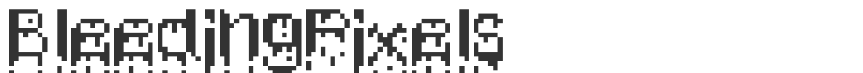 BleedingPixels font preview