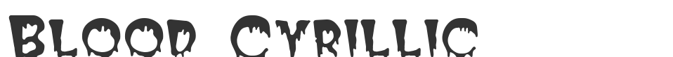 Blood Cyrillic font preview
