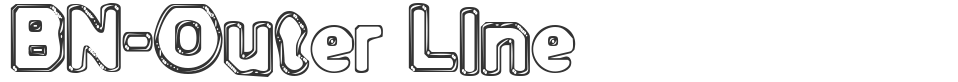 BN-Outer Line font preview