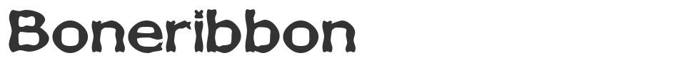 Boneribbon font preview