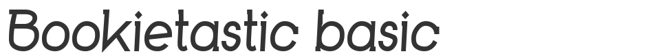 Bookietastic basic font preview