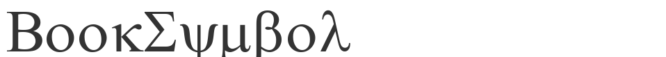 BookSymbol font preview
