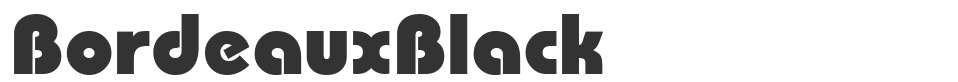 BordeauxBlack font preview