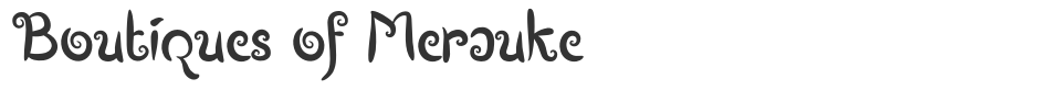 Boutiques of Merauke font preview