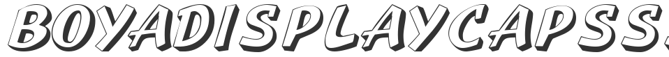 BoyaDisplayCapsSSi font preview