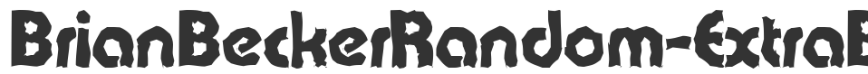 BrianBeckerRandom-ExtraBold font preview