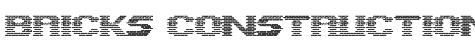 Bricks Constructions font preview