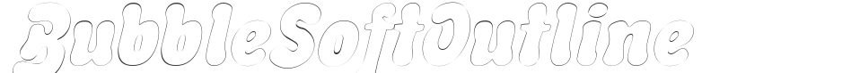 BubbleSoftOutline font preview