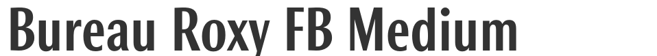 Bureau Roxy FB Medium font preview