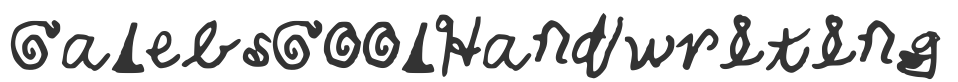 CalebsCoolHandwriting font preview