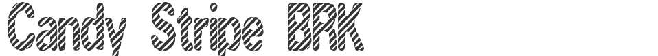 Candy Stripe BRK font preview