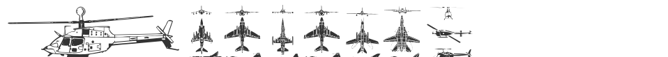 Aircraft font preview