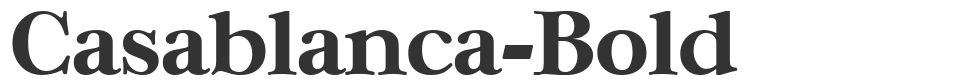 Casablanca-Bold font preview