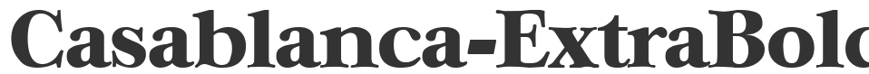 Casablanca-ExtraBold font preview
