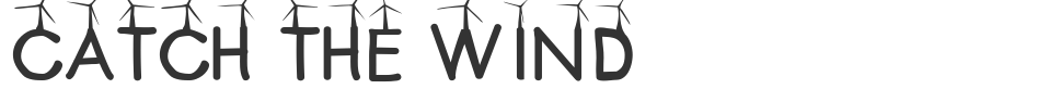 CATCH THE WIND font preview