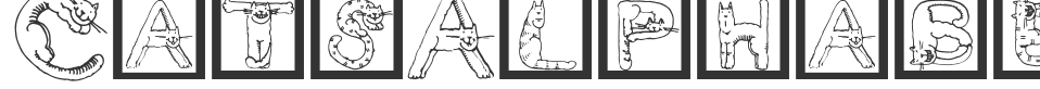 CatsAlphabet font preview