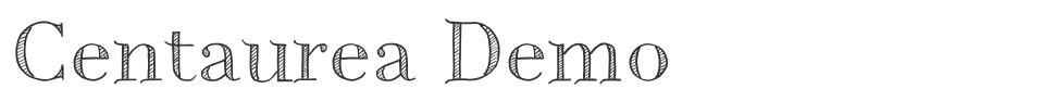 Centaurea Demo font preview