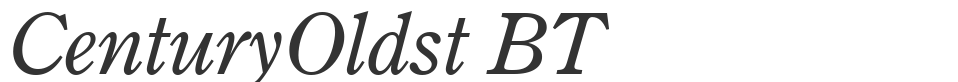 CenturyOldst BT font preview