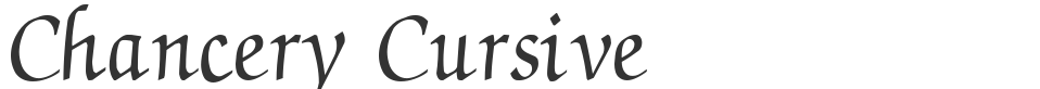 Chancery Cursive font preview