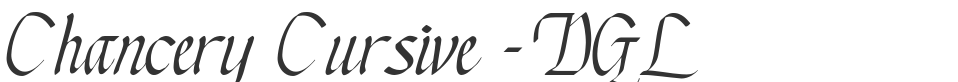 Chancery Cursive - DGL font preview