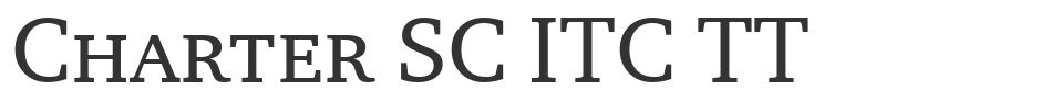 Charter SC ITC TT font preview