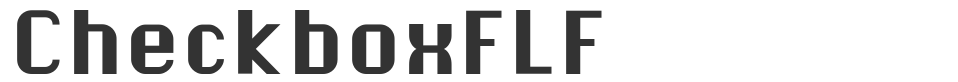 CheckboxFLF font preview