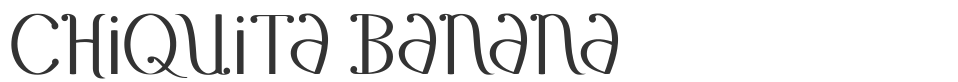 Chiquita Banana font preview