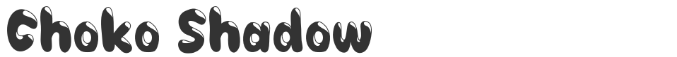Choko Shadow font preview