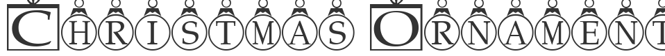 Christmas Ornaments font preview