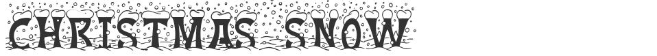 Christmas Snow font preview