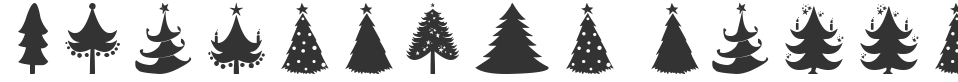 Christmas Trees font preview