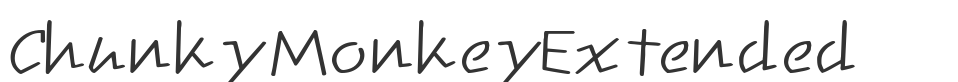 ChunkyMonkeyExtended font preview