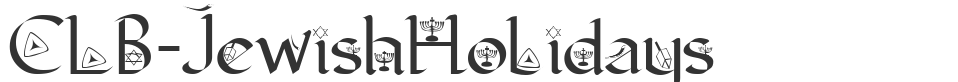CLB-JewishHolidays font preview
