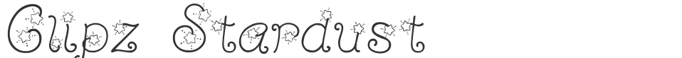 Clipz Stardust font preview