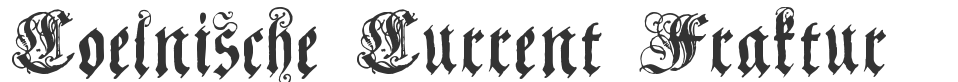 Coelnische Current Fraktur font preview