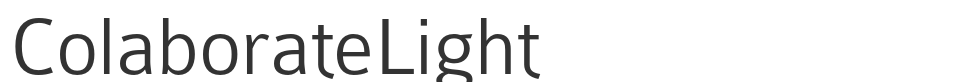 ColaborateLight font preview