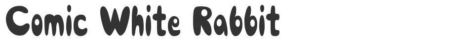 Comic White Rabbit font preview