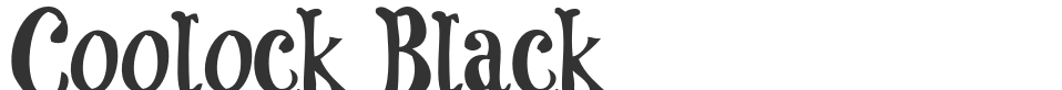 Coolock Black font preview
