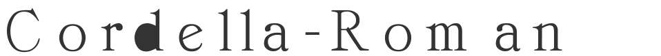 Cordella-Roman font preview