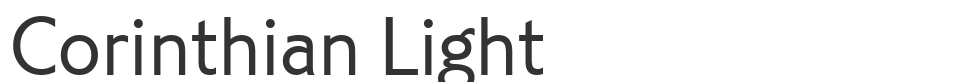 Corinthian Light font preview