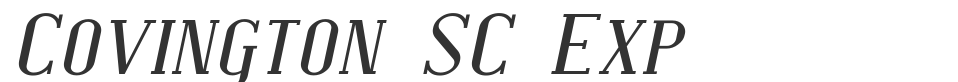Covington SC Exp font preview