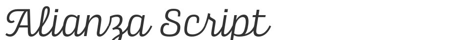 Alianza Script font preview