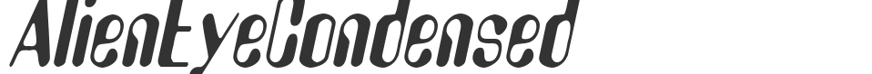 AlienEyeCondensed font preview