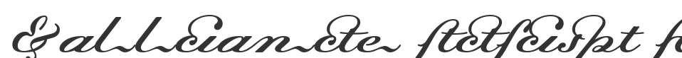 Dalliance Script Ligatures font preview