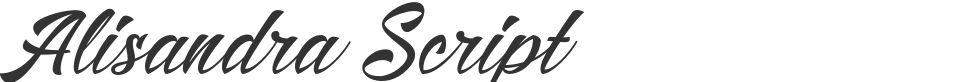 Alisandra Script font preview