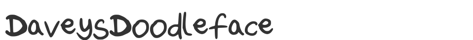 DaveysDoodleface font preview