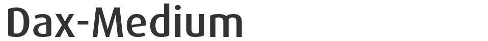 Dax-Medium font preview