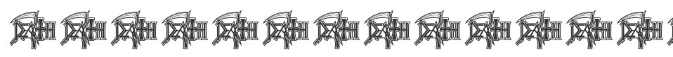 DeathMetal logo font preview