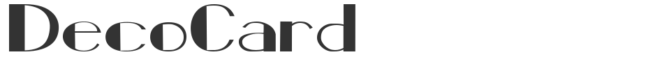 DecoCard font preview