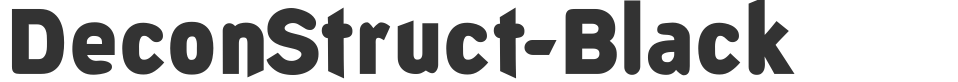 DeconStruct-Black font preview